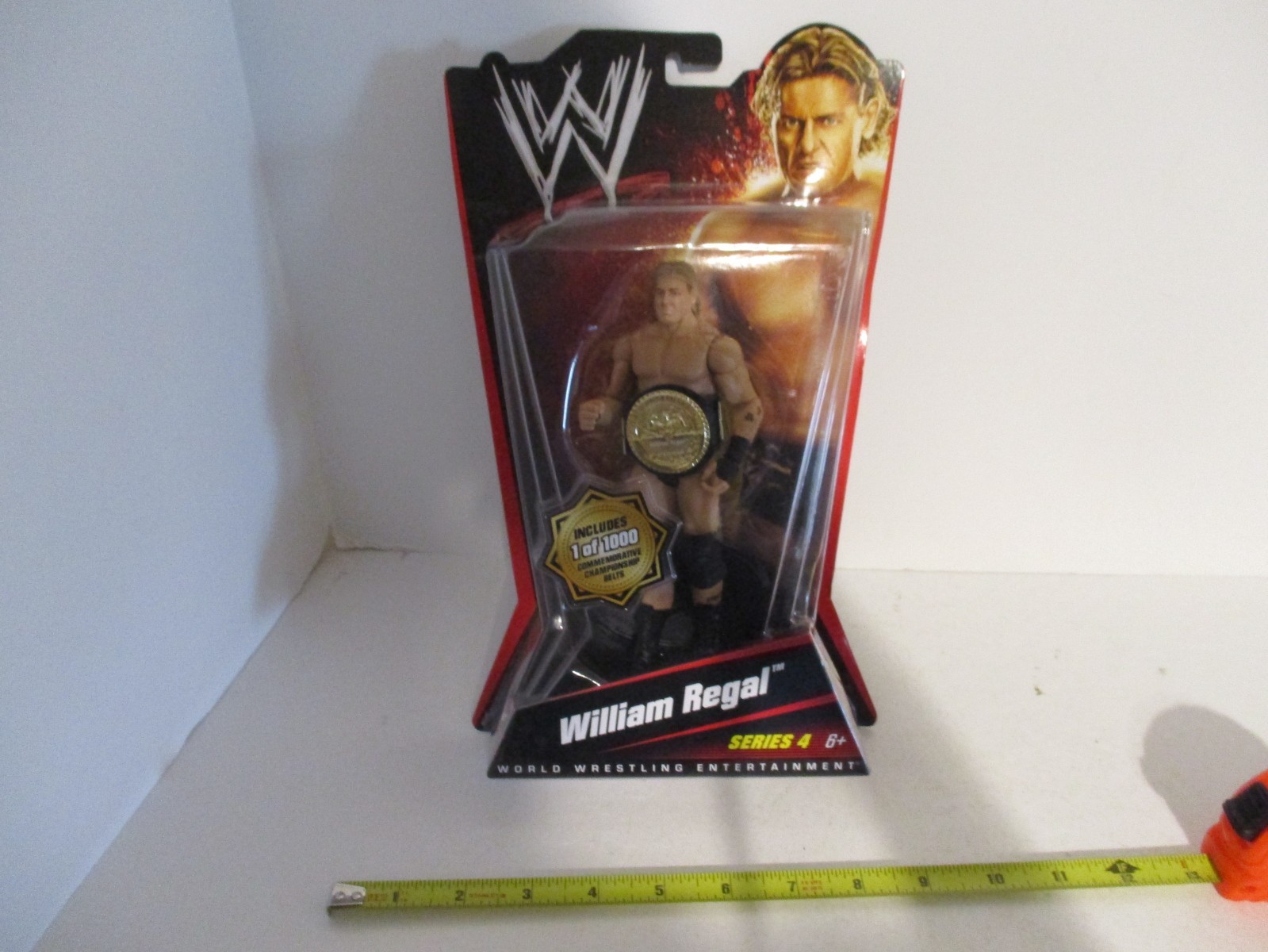 Mattel WWE Series 4 William Regal w/Championship Belt Action Figure 2010 NIP