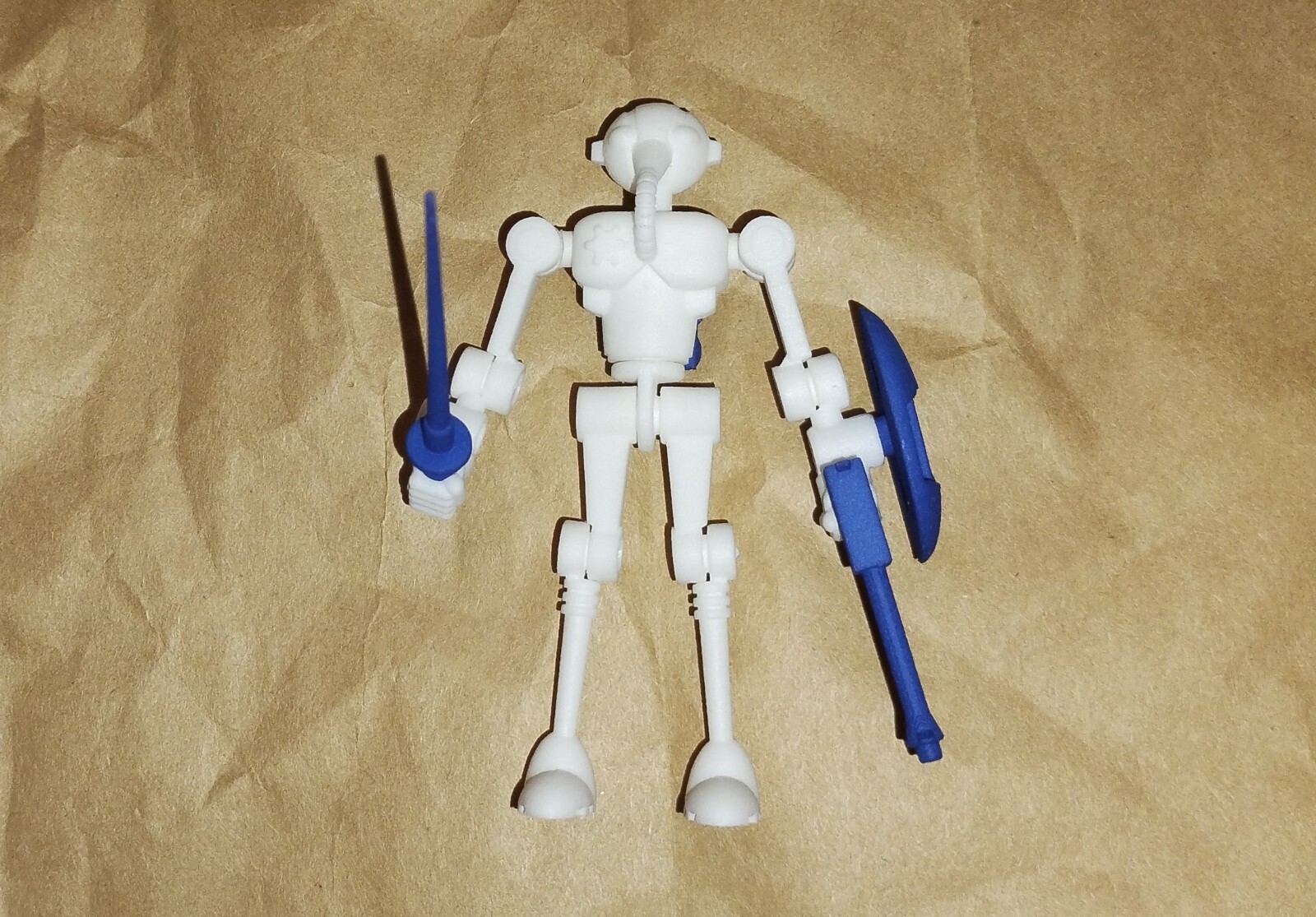 Custom Micronauts Skeladex Knight Alien 4 Inch Nylon Articulated Action Figure