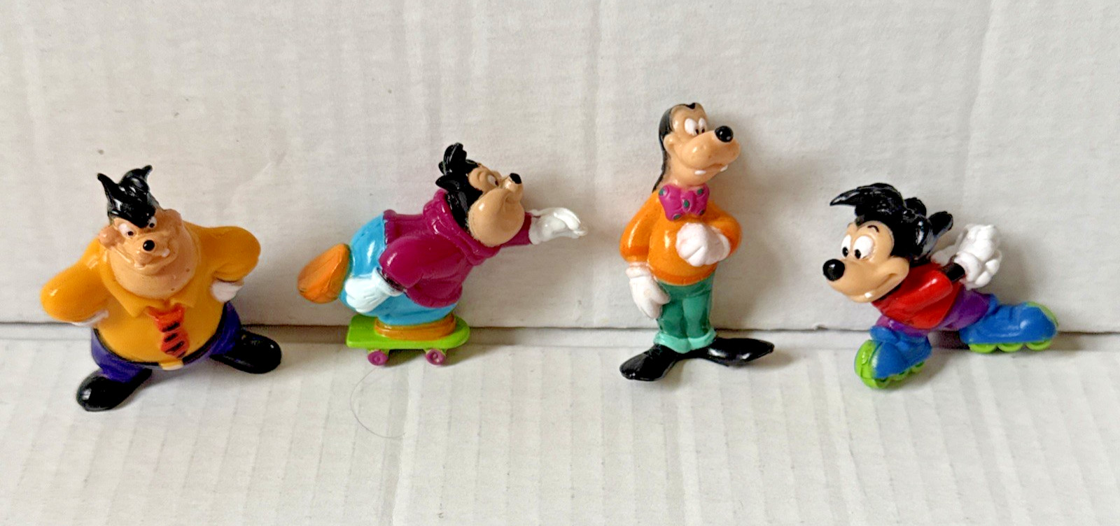Vintage Disney Goof Troop PVC Figures Max Pete PJ Goofy Lot of 4 Collectible