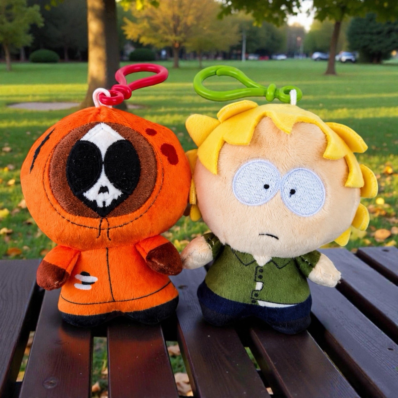 South Park Plush Danglers Set | Dead Kenny & Tweek 4” Bullsitoy Friendly Faces