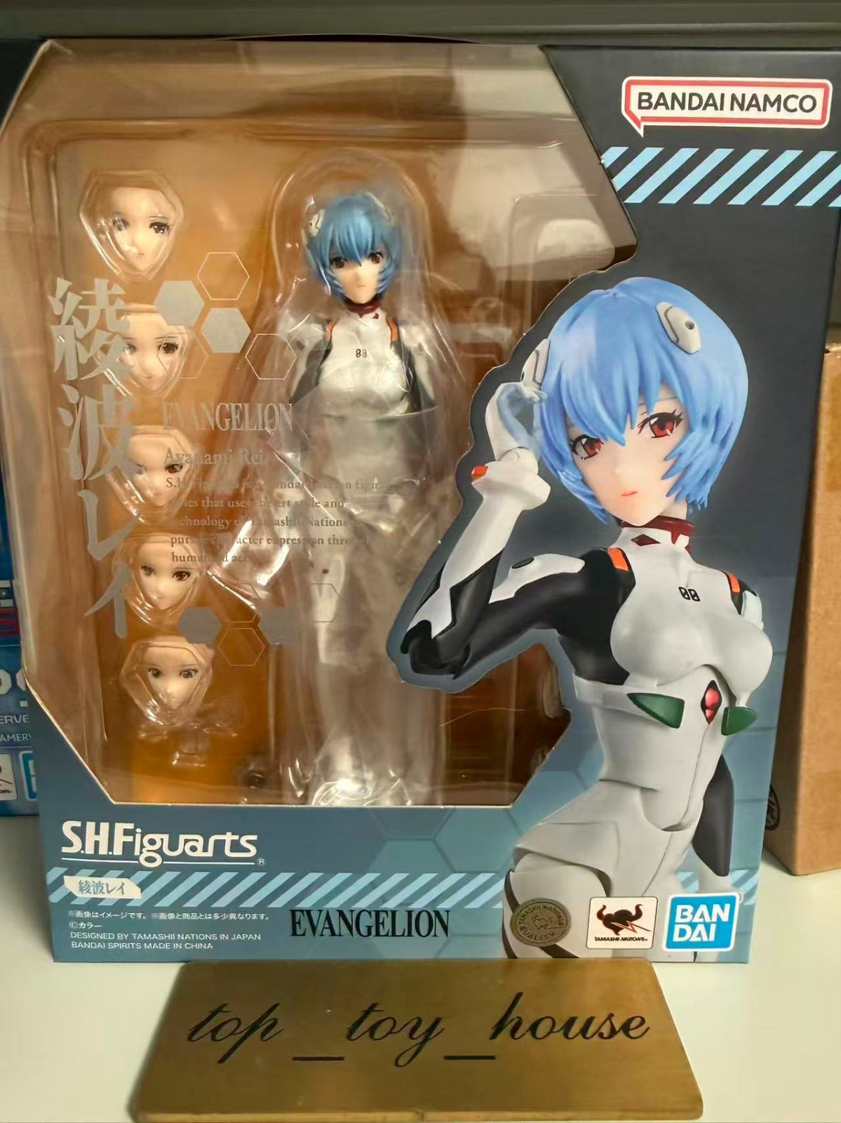 In- Stock Bandai S.H.Figuarts Rei Ayanami EVA Evangelion Action Figure for Fans