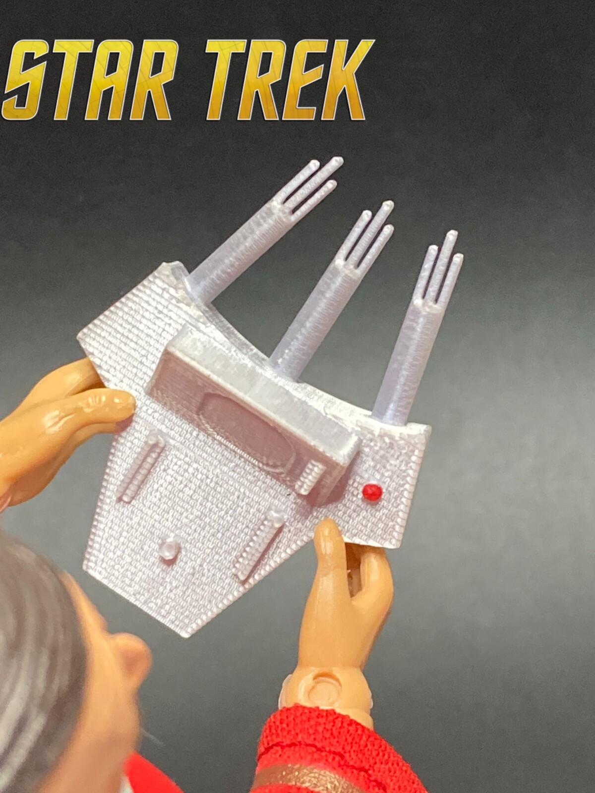 CUSTOM STAR TREK MEGO TRIDENT SCANNER for 8″ INCH FIGURE 1/9 scale SCOTTY