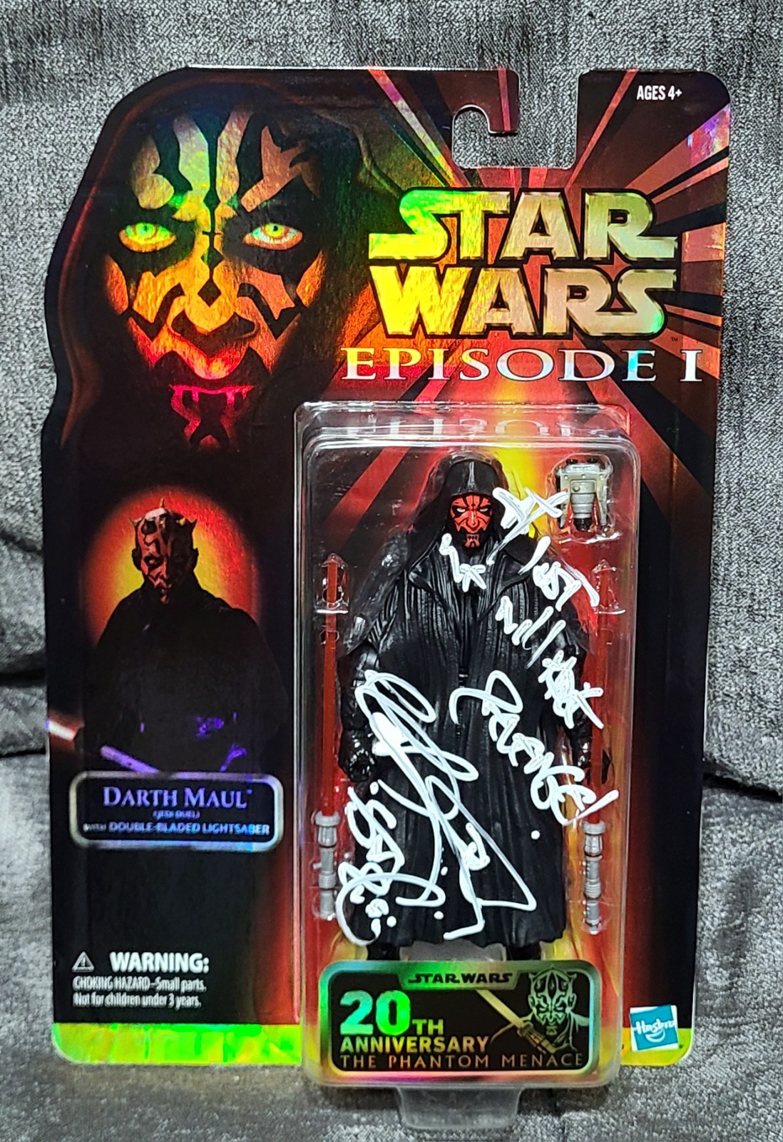 Ray Park + Quote Autographed Star Wars Celebration 20th Darth Maul Figure