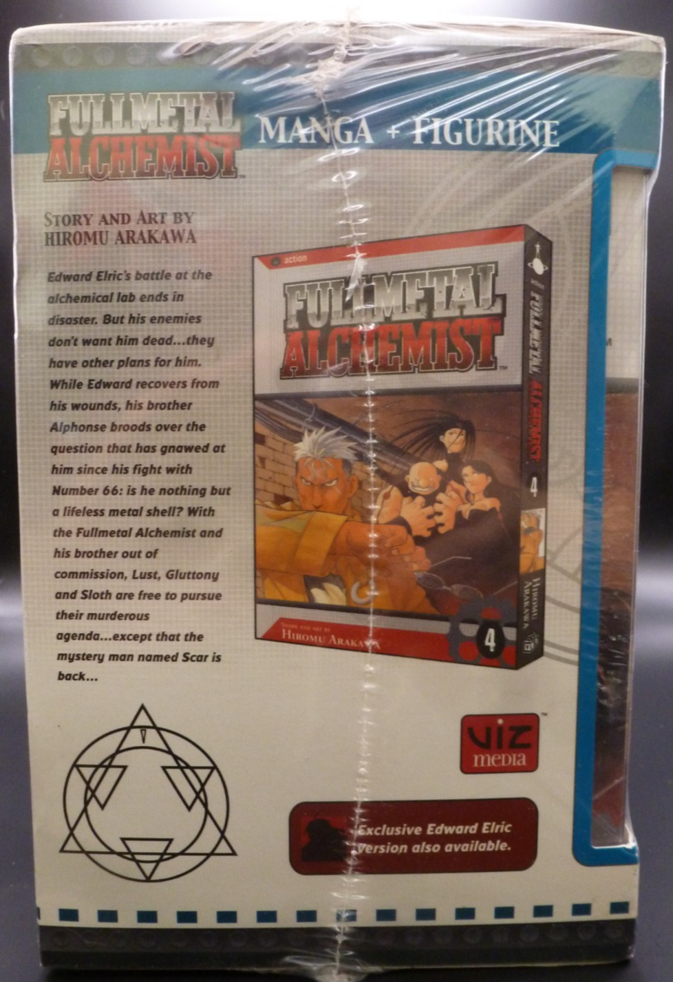 Fullmetal Alchemist Alphonse Elric Manga Hiromu Arakawa Vol 4 + Figure Unopened