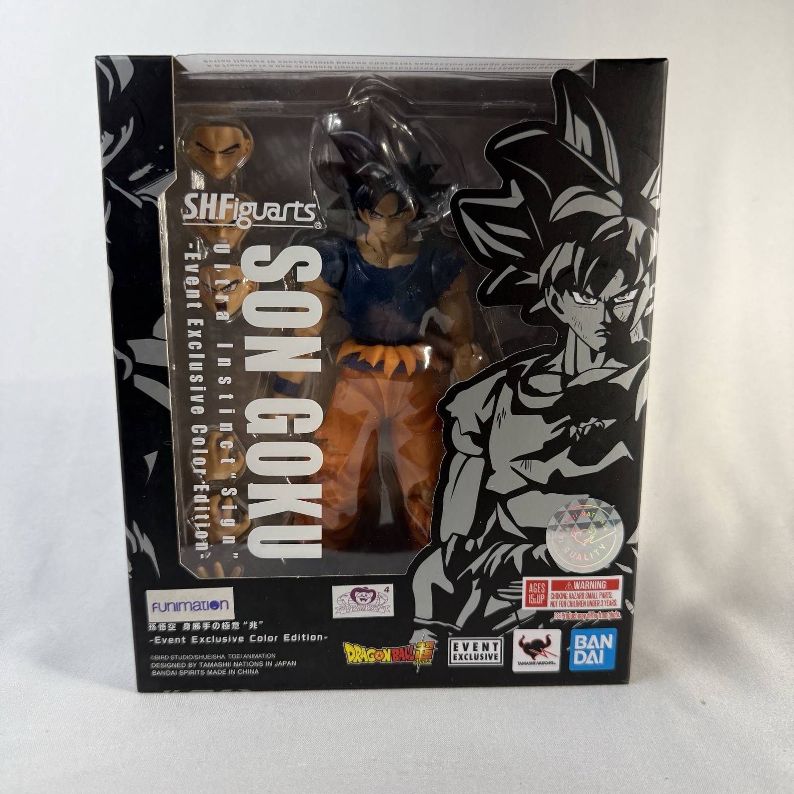 SH Figuarts Son Goku Ultra Instinct Sign Event Exclusive Color Edition USED