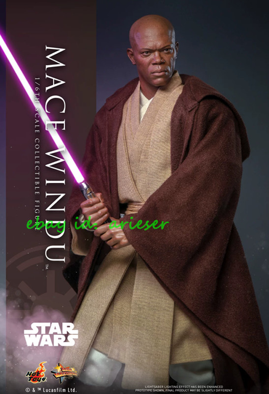 Hot Ht Mms681 Mace Windu Star Wars 1/6 Action Figure New Model In Stock