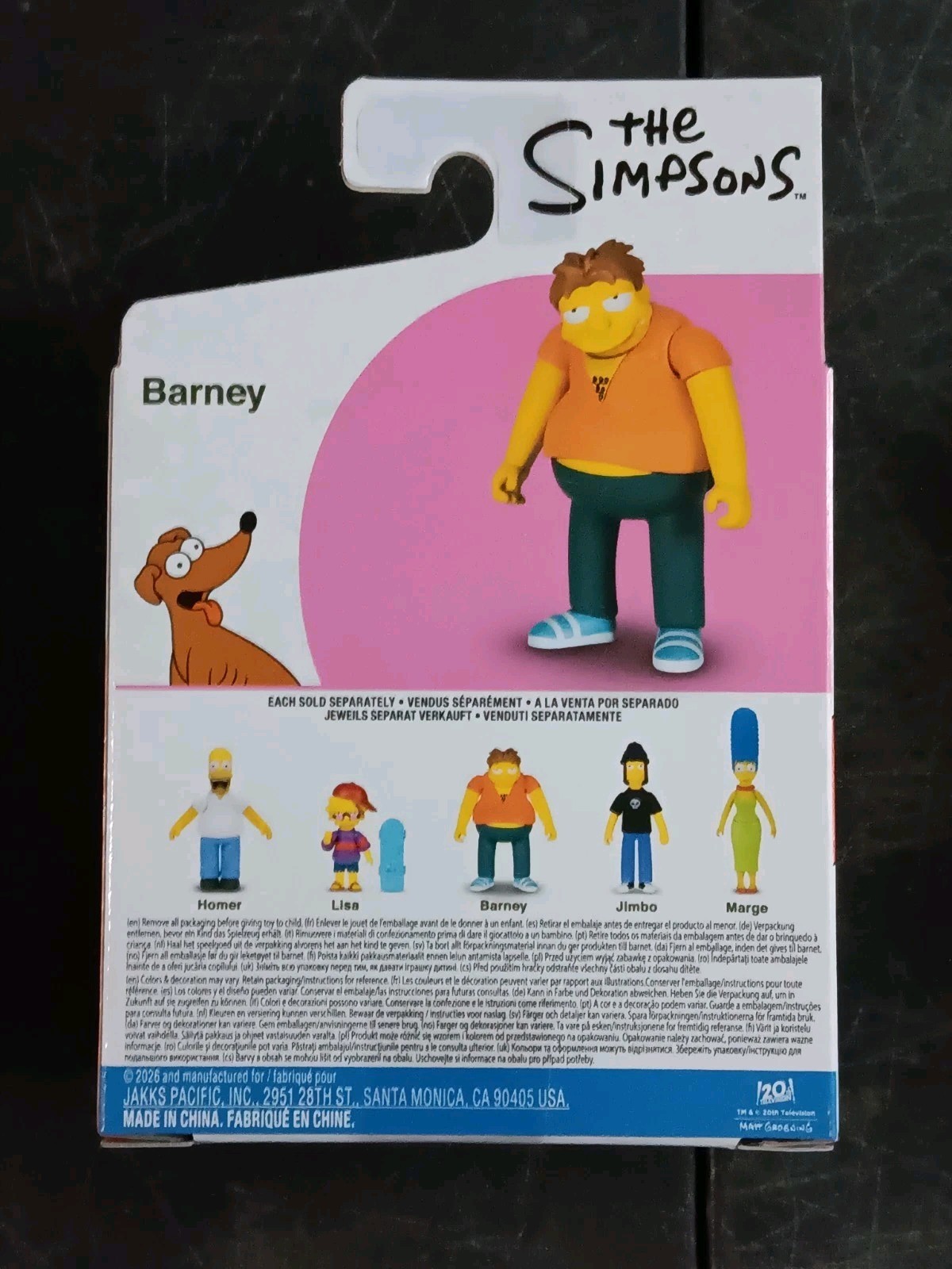 *FREE SHIP* 2.5″ BARNEY CARL HOMER The Simpsons Figure Jakks Pacific FOX