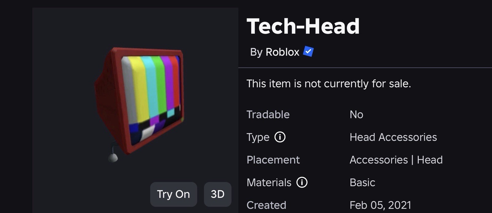 R0BLOX Toy Code – Tech Head Hat | Tech-Head