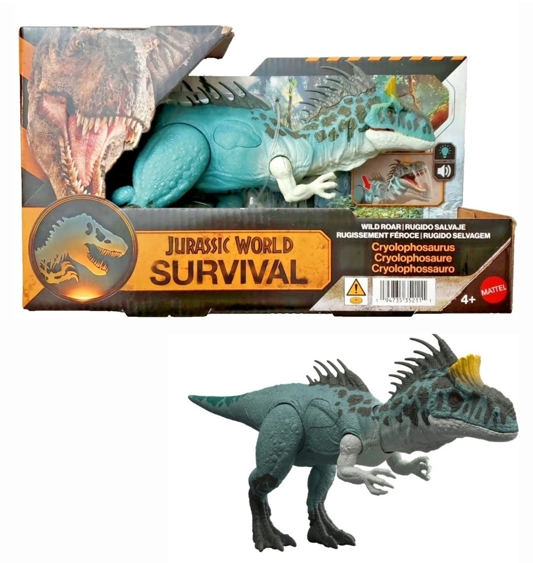Jurassic World Survival Wild Roar CRYOLOPHOSAURUS Dinosaur Action Figure JKL80🆕