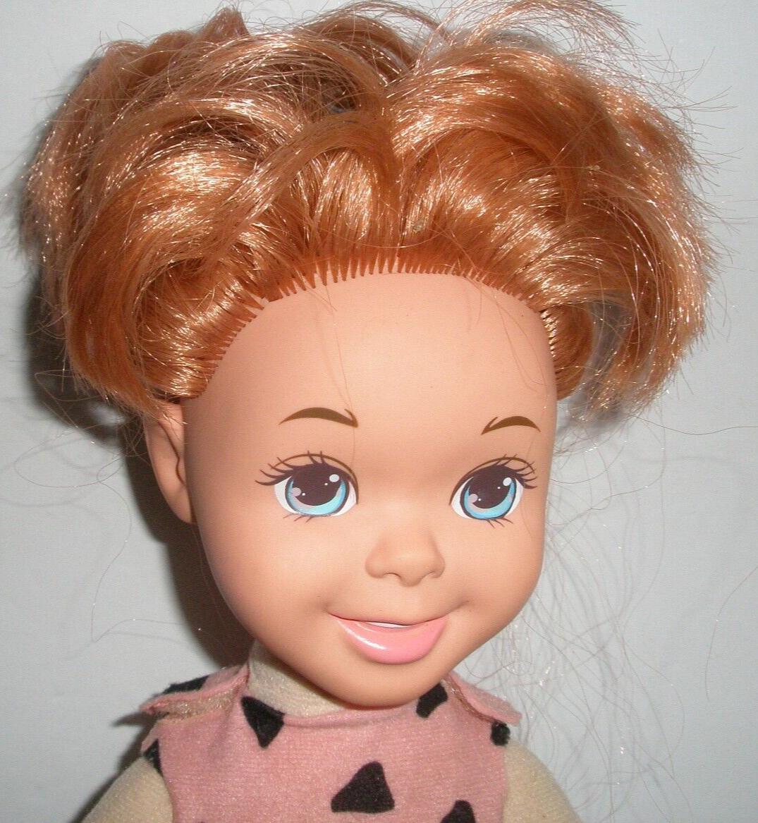 The Flintstones Pebbles Doll Soft Body Vinyl Head 1993 Plush 12″