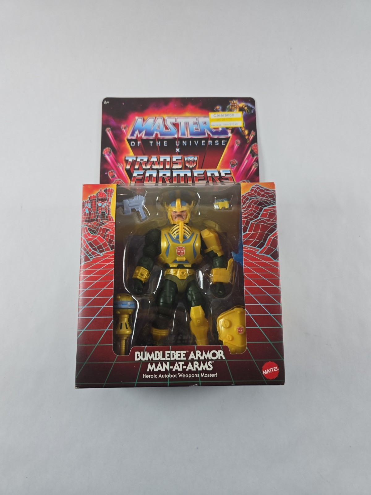 Mattel Masters of the Universe X Transformers BUMBLEBEE ARMOR MAN-AT-ARMS NEW