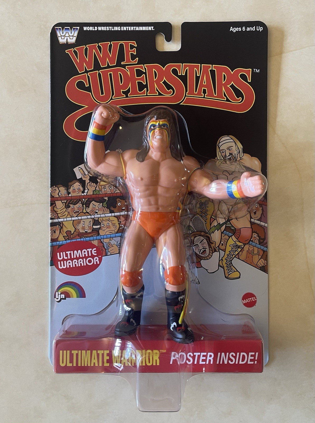 WWE LJN MATTEL ULTIMATE WARRIOR – RARE CHASE BLACK CARD – SHIPS NOW