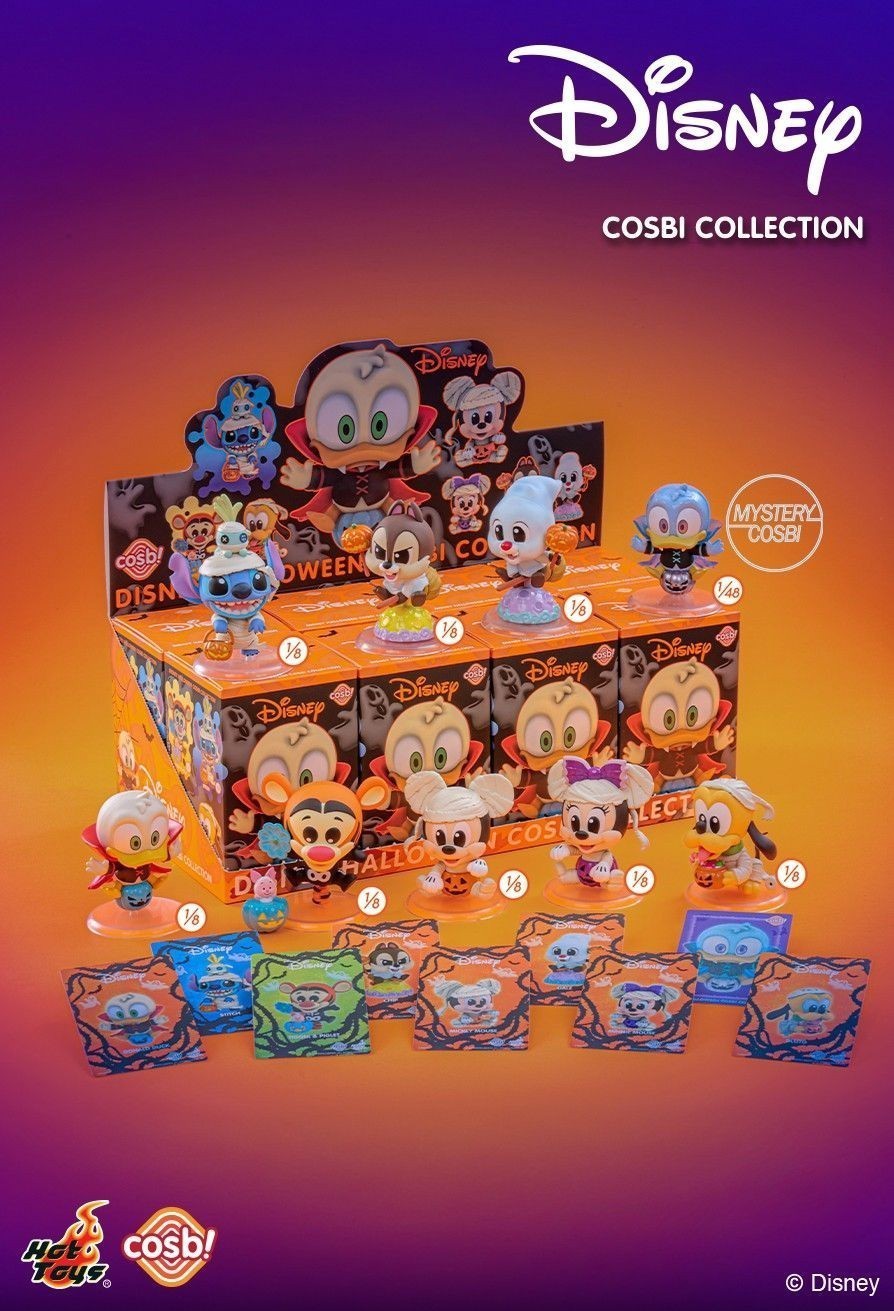 One Set Hot Toys X Disney Cbx306 Disney Halloween Cosbi Series Blind Box Sealed