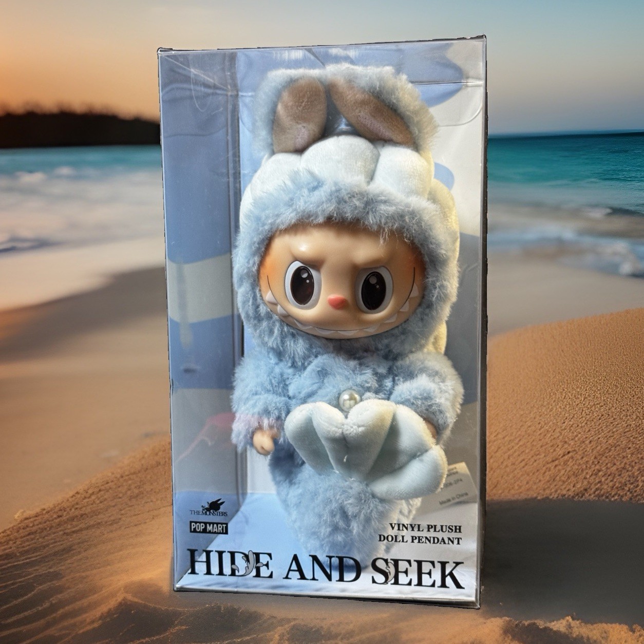 Pop Mart Hide and Seek Blue Labubu Mermaid Singapore Exclusive NEW Authentic