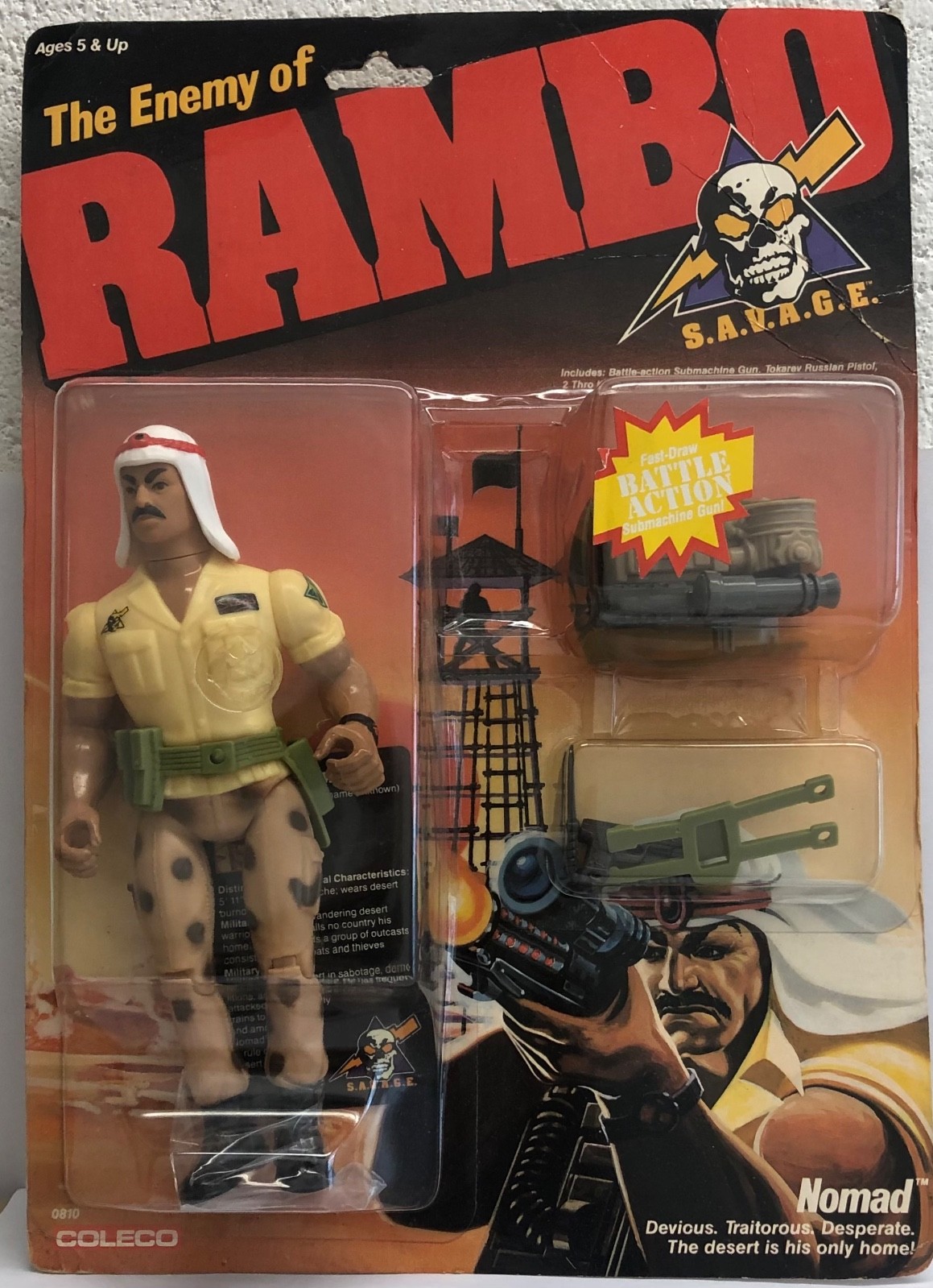 Nomad The Enemy of Rambo 1985 Coleco Vintage Action Figure NEW SEALED MOSC