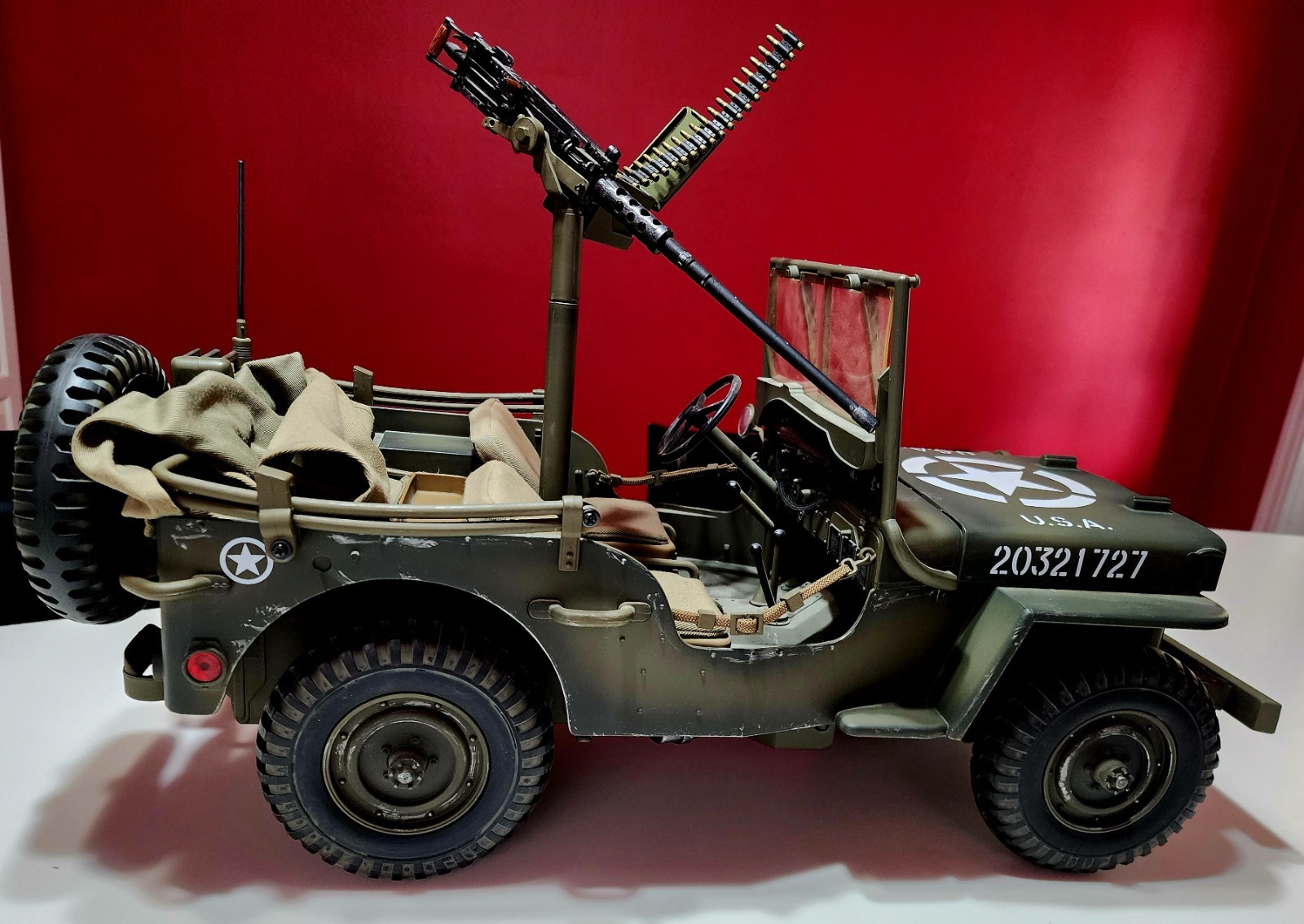 21st Century Ultimate Soldier 1:6 WWII Willys JEEP MB .50 Cal – COMPLETE