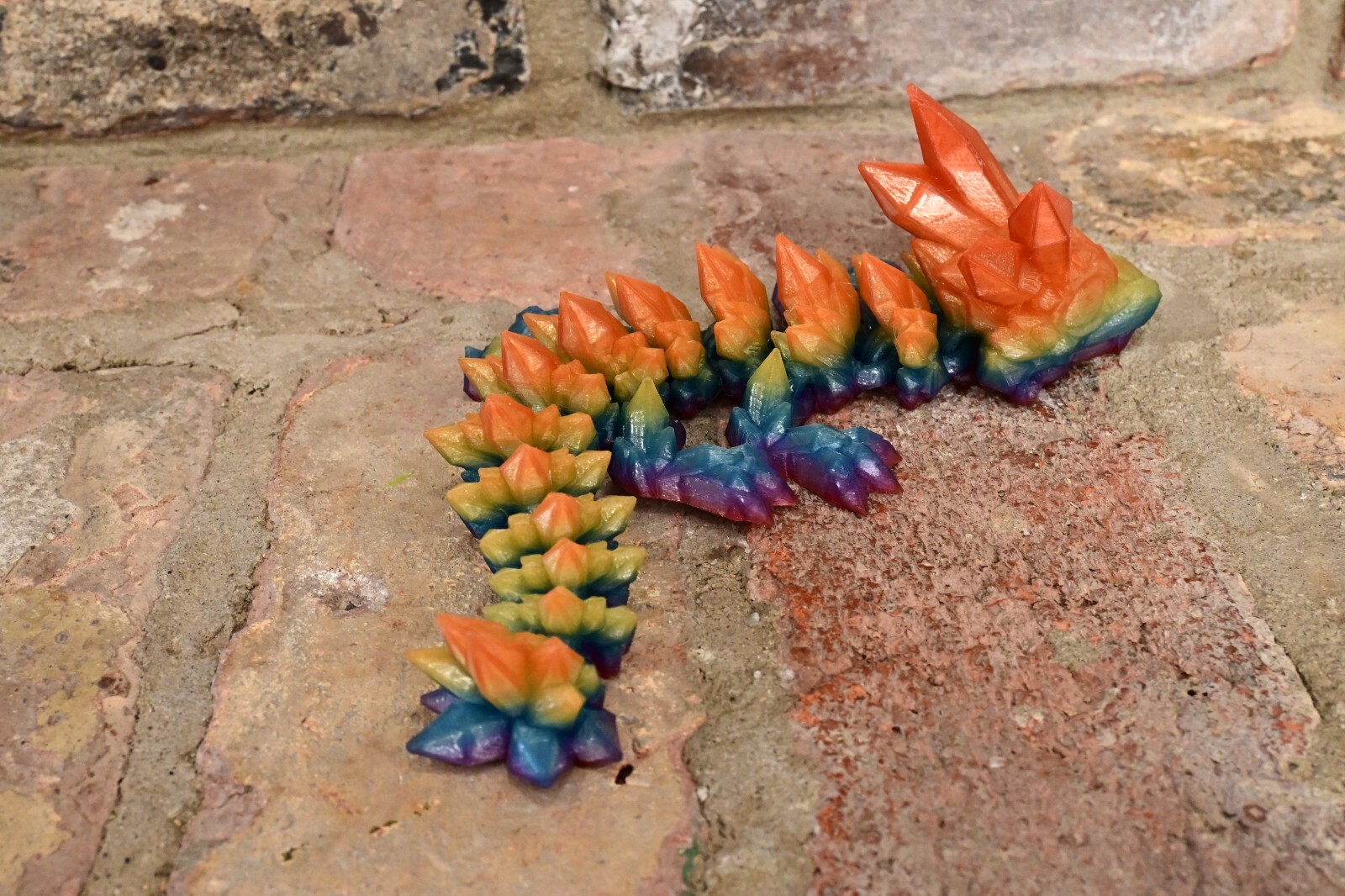 BABY Crystal Dragon 3D Printed
