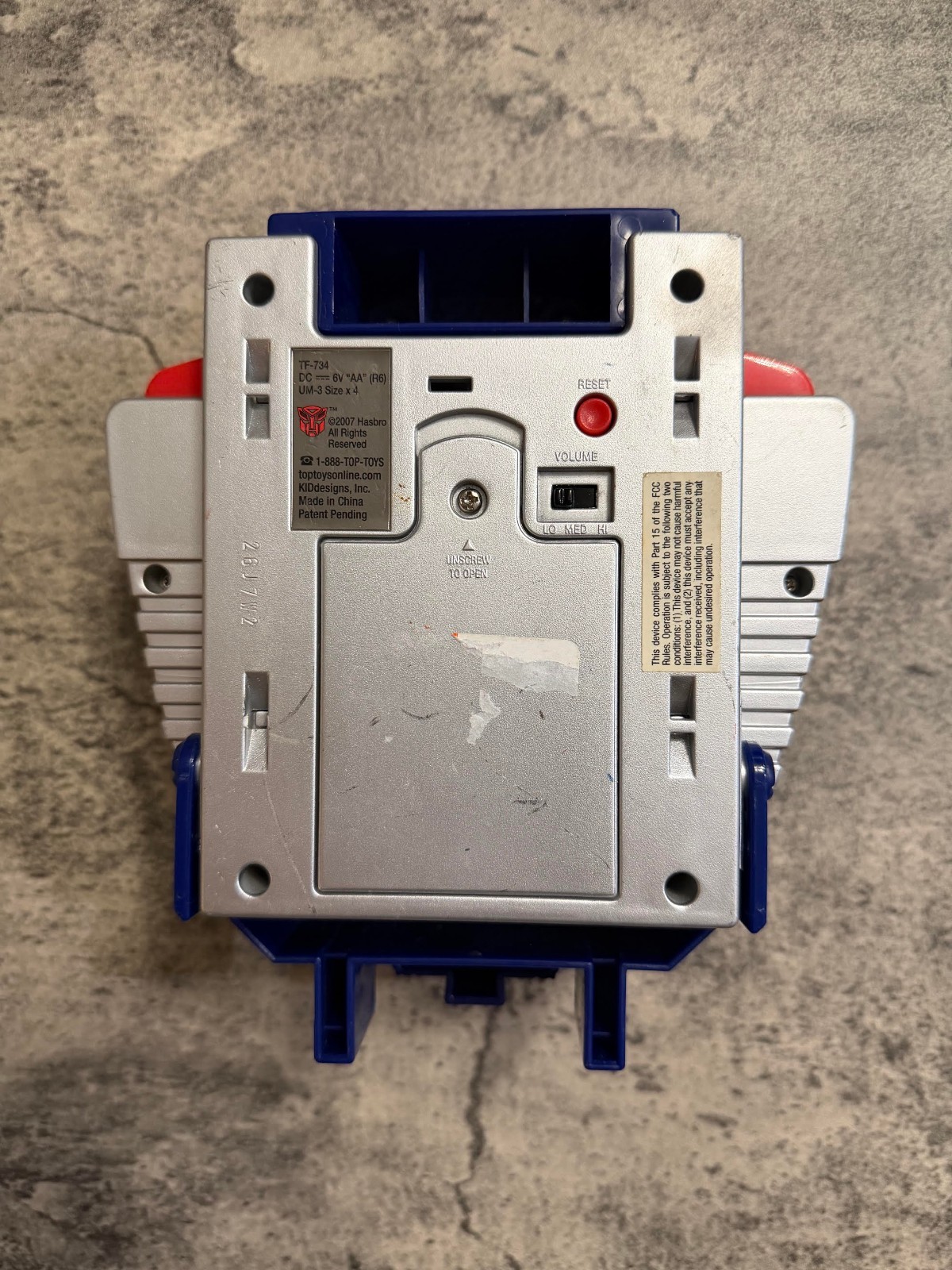 Transformers Trans-Portable Activity Center 2007 Optimus Prime Handheld WORKS