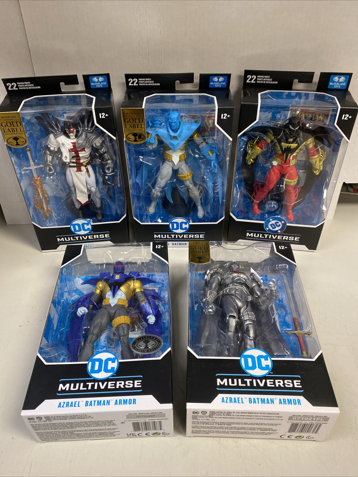 McFarlane DC Multiverse Azrael Lot! Gold Label Armor Sorrows Knightfall +
