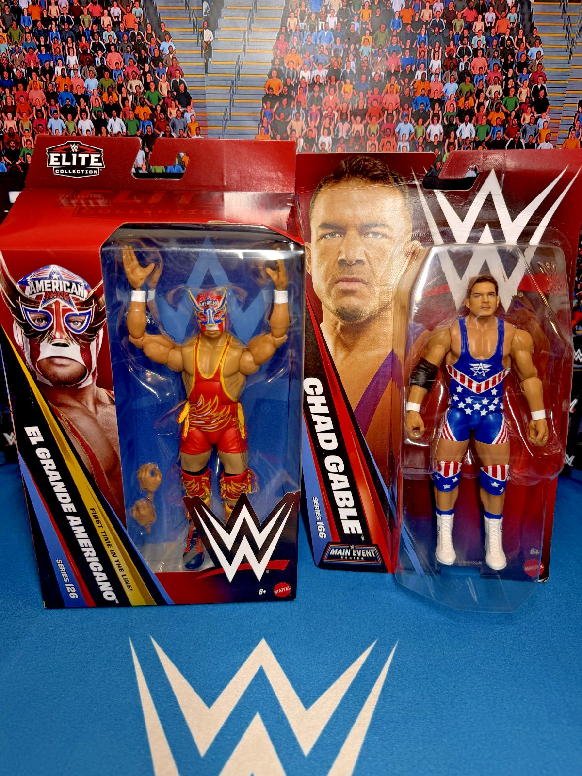 WWE Elite 126 El Grande Americano / Chad Gable 166 Pack