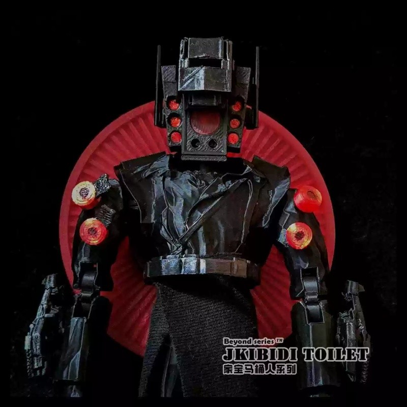 20cm Skibidi Toilet Half Titan Executor Action Figure Model Toys Gift New LED