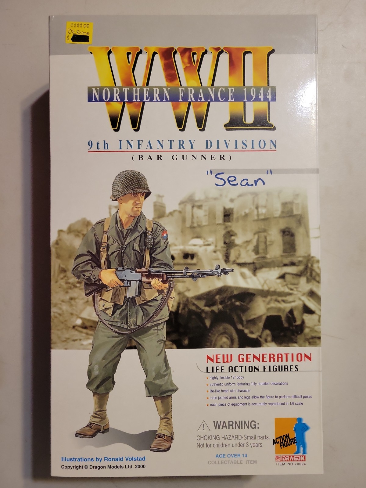 Dragon Models WWII Nor France 1944 9th Infantry Div Bar Gunner “Sean” 70024 NEW