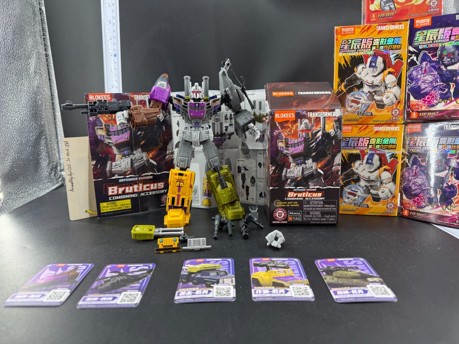 Blokees Transformers Defender Version – Bruticus Complete Set with Vehicles USA