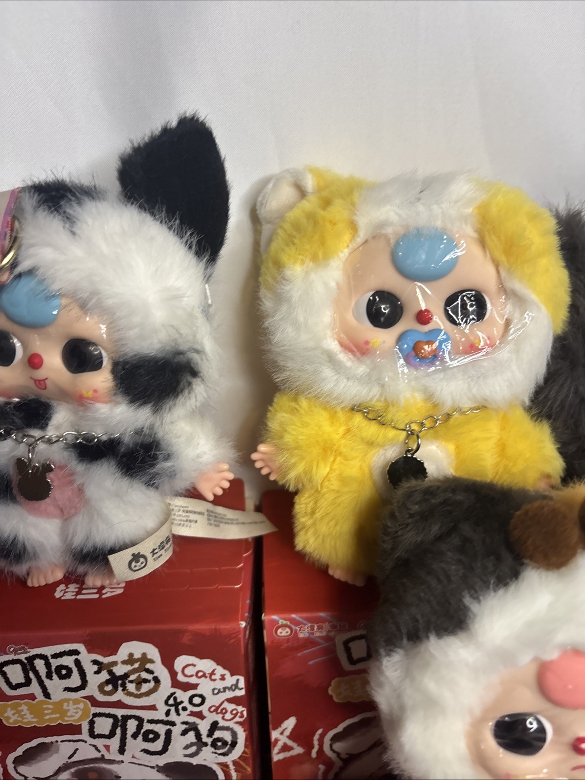CONFIRMED Baby Three Cats and Dogs Plush Series Set Of 6 Card/Foils USA Seller