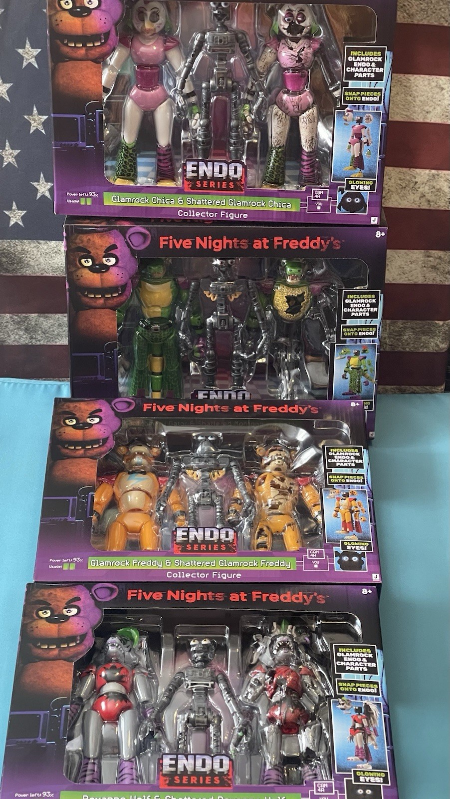 Jazwares Five Nights At Freddy’s Endo Series Wave 3 Wolf Freddy Gator Chica Set