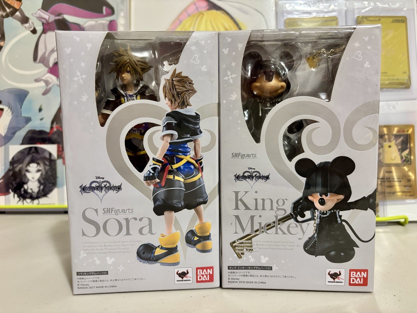 S.H. Figuarts KINGDOM HEARTS II Mickey & SORA Action Figure Bandai New