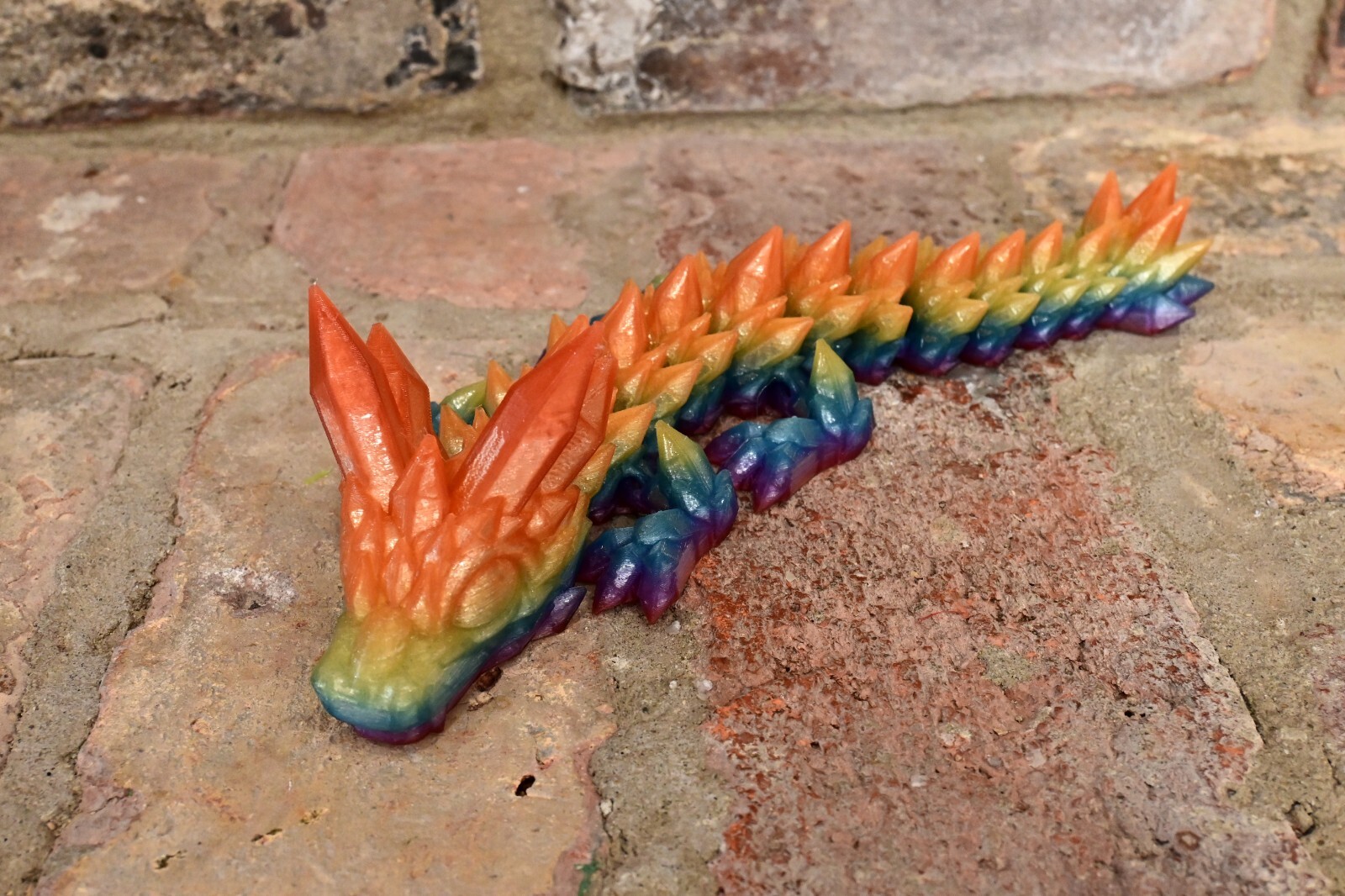 BABY Crystal Dragon 3D Printed