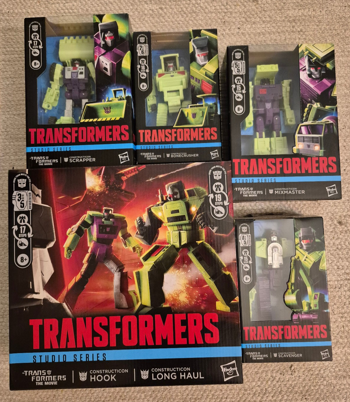 Hasbro Transformers Studio Series 86 Constructicons Devastator MISB Complete Set