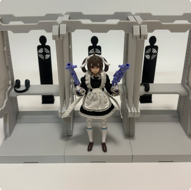 1/12 Scale Shooting Range Model Kit FOR 6″Action Figure(NO FIGURE)
