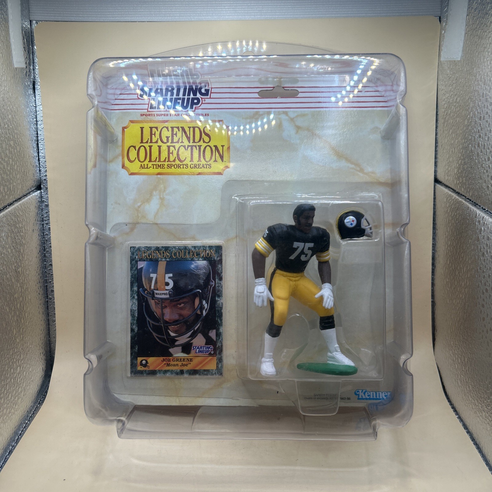 1989 Starting Lineup Joe Greene Pittsburgh Steelers Legends Collection w/Case