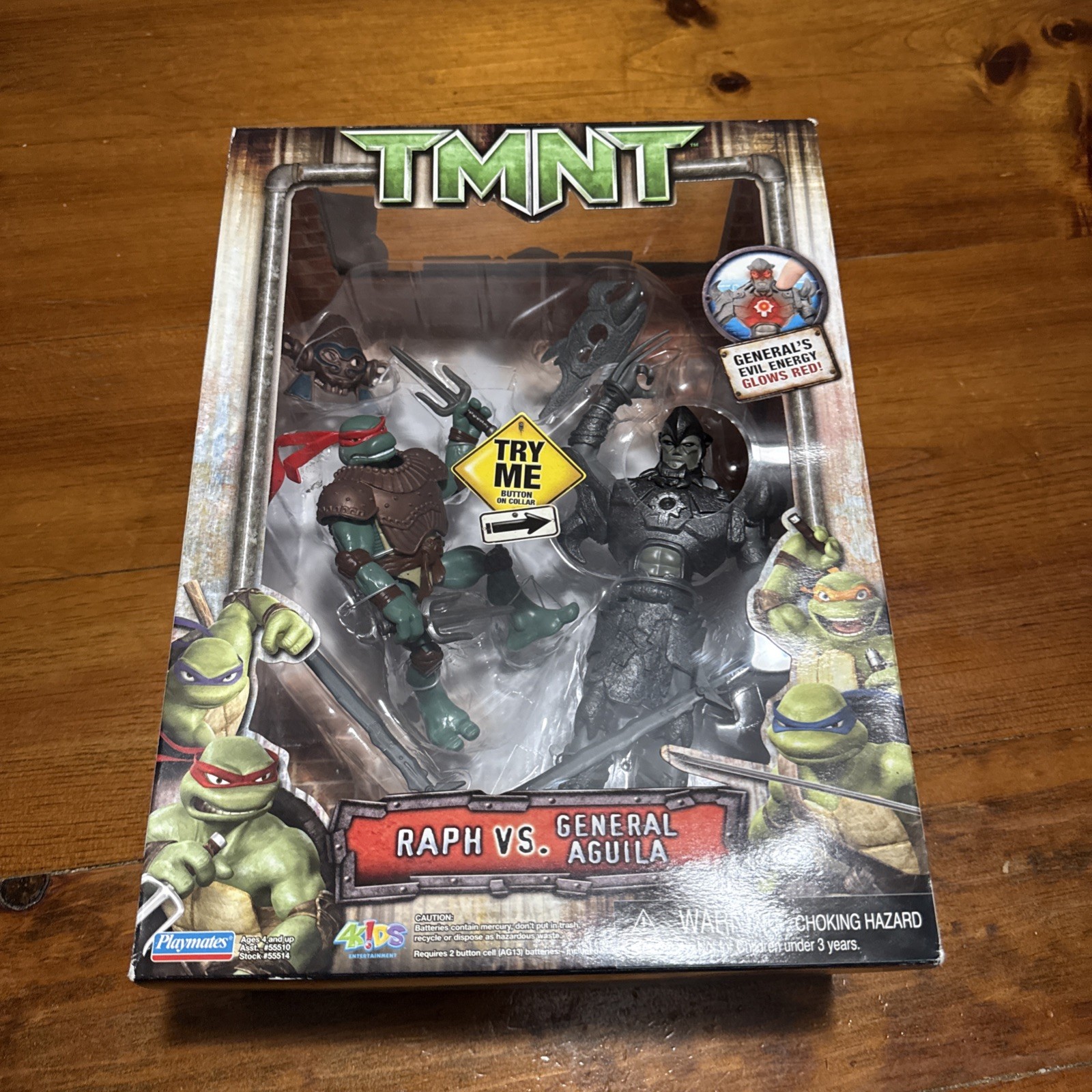 Teenage Mutant Ninja Turtles TMNT Movie RAPH vs GENERAL AGUILA New Raphael 2006