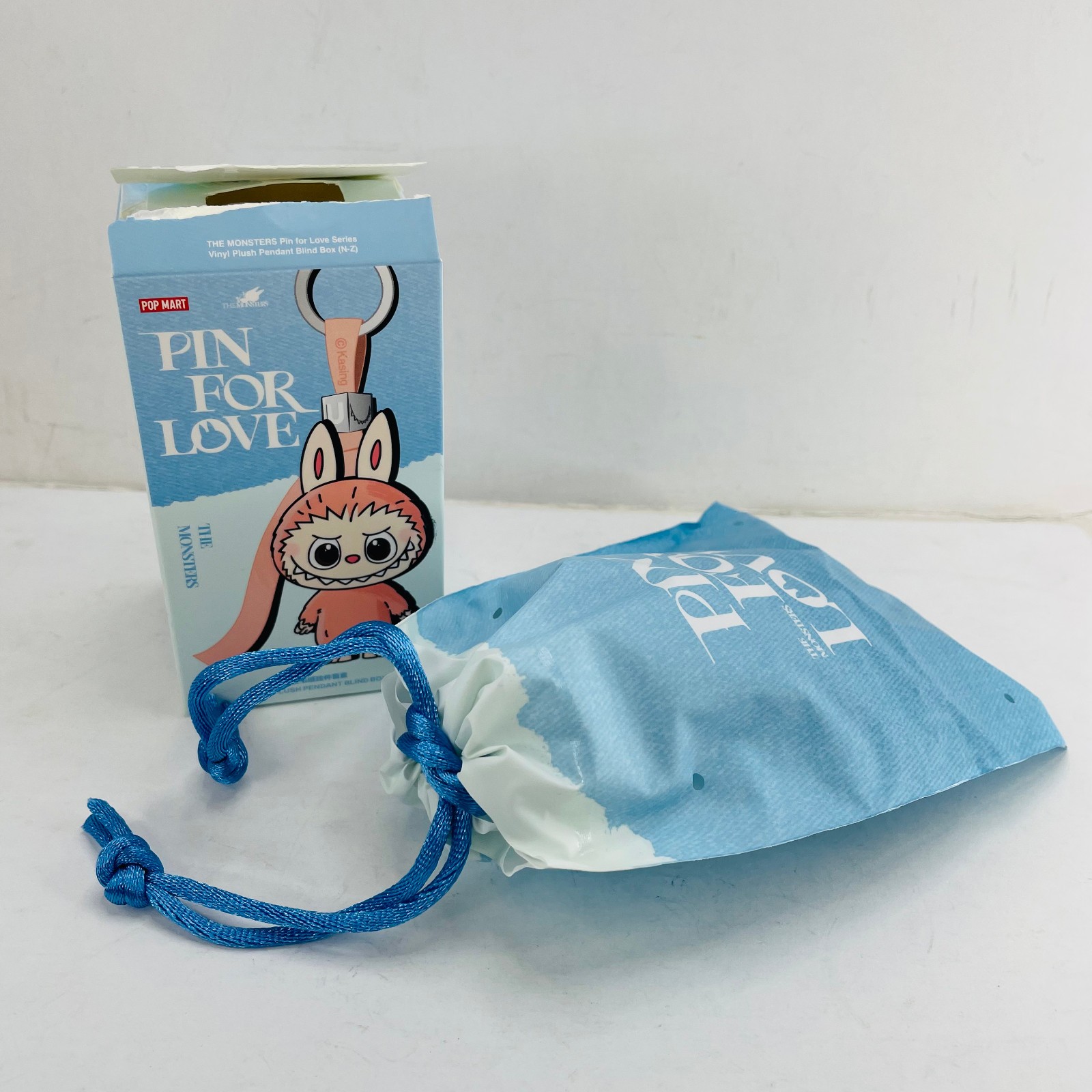 POP MART Labubu The Monsters Pin For Love Series Mini Vinyl Plush Doll Pendant Z
