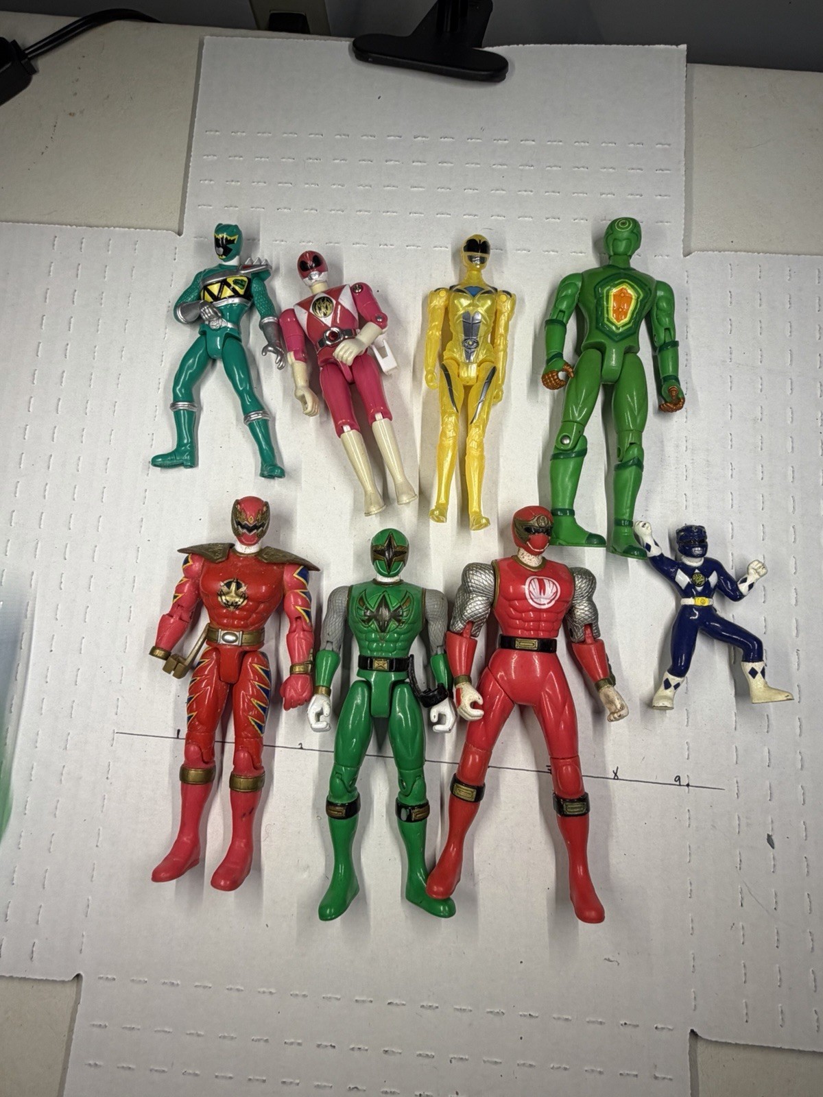 Power Rangers Action Figure Lot MMPR Dino Thunder Ninja Storm Mystic Force 8