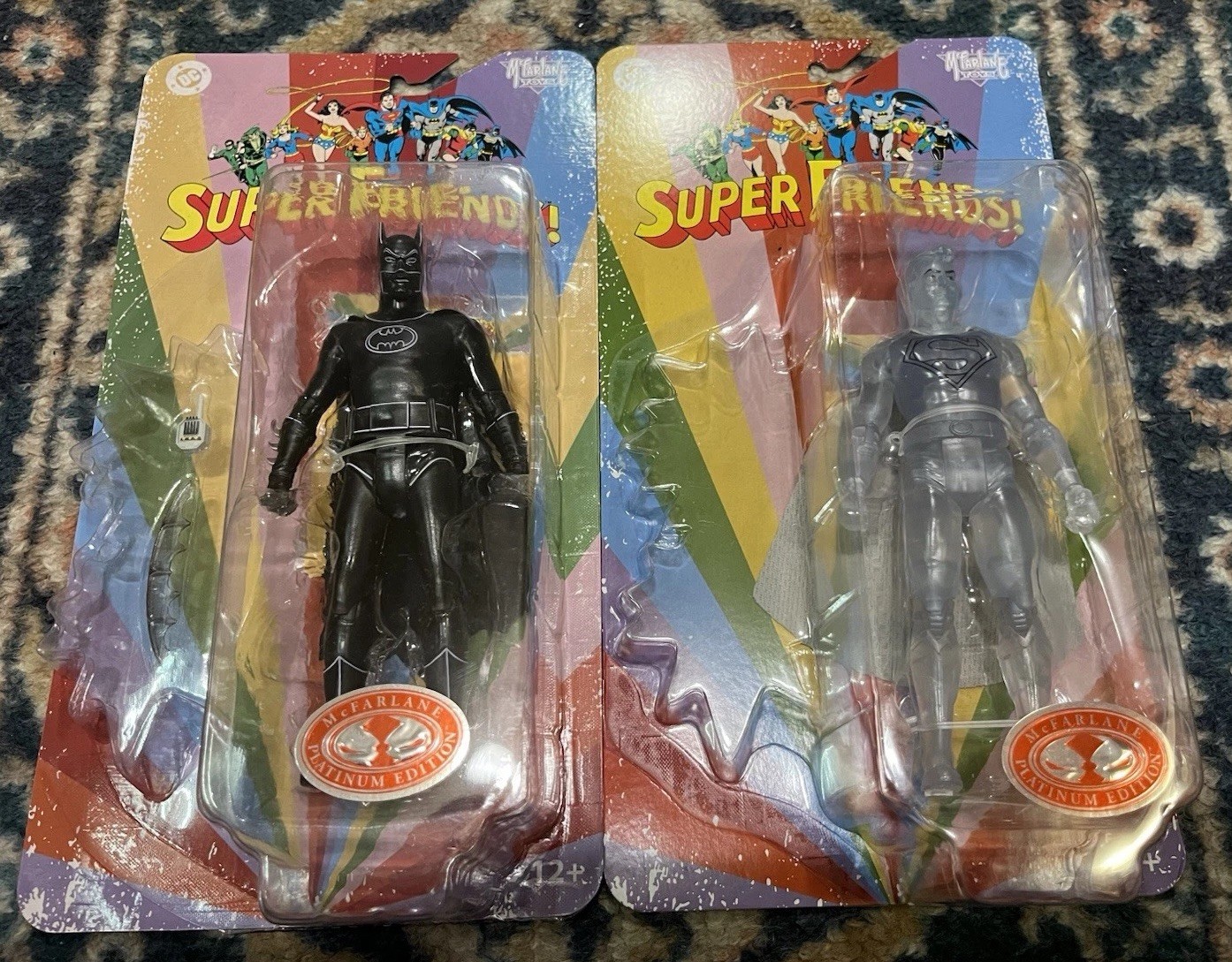 McFarlane DC Super Friends Crystallized Superman & Phantom Zone Batman Red Plays