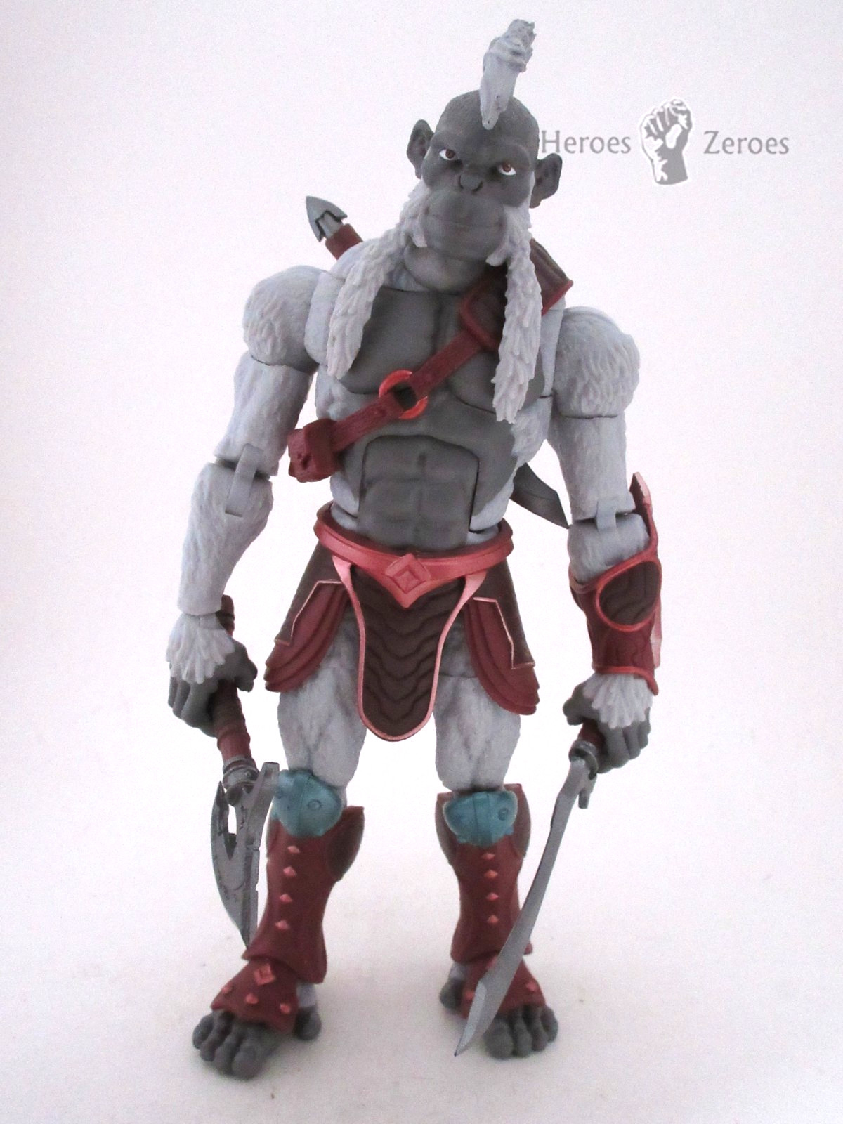 Animal Warriors of the Kingdom PALE In Adventurer Armor Action Figure w/ Weapons