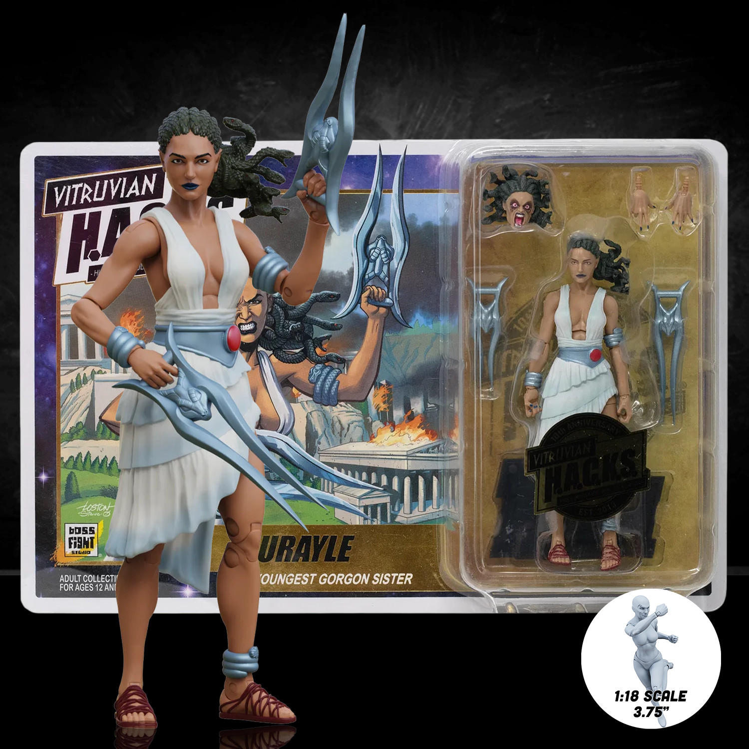 Eurayle Youngest Gorgon Sister Vitruvian H.A.C.K.S. Action Figure Boss Fight