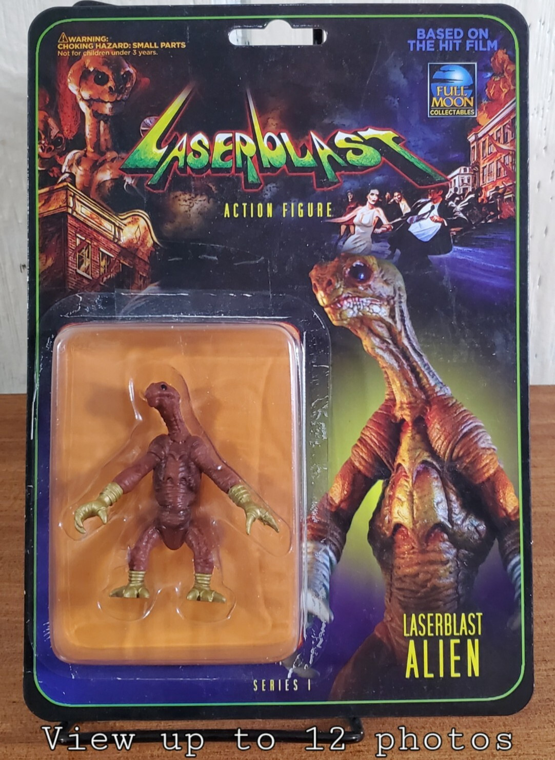 Laserblast Alien 3″ Action Figure Full Moon Collectibles Resealed Opened Box