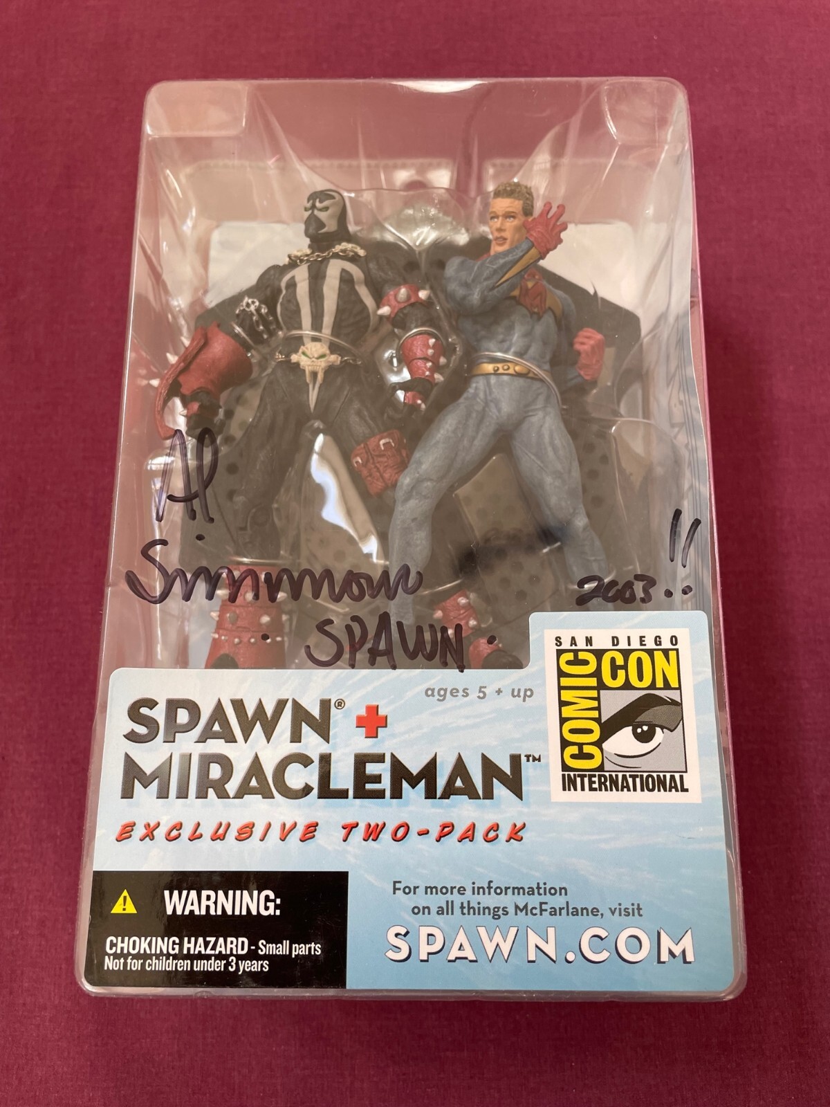 2003 SDCC SPAWN MIRACLEMAN Exclusive 2-Pack San Diego Comic Con – Signed Auto