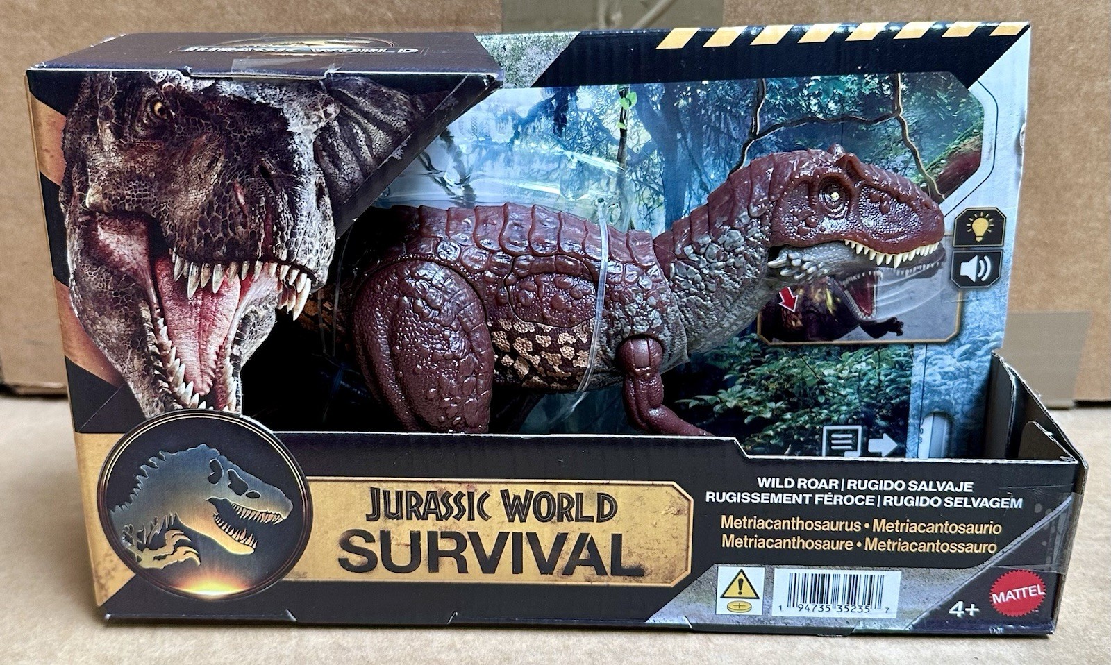 Jurassic World Survival Wild Roar METRIACANTHOSAURUS Dinosaur Action Figure