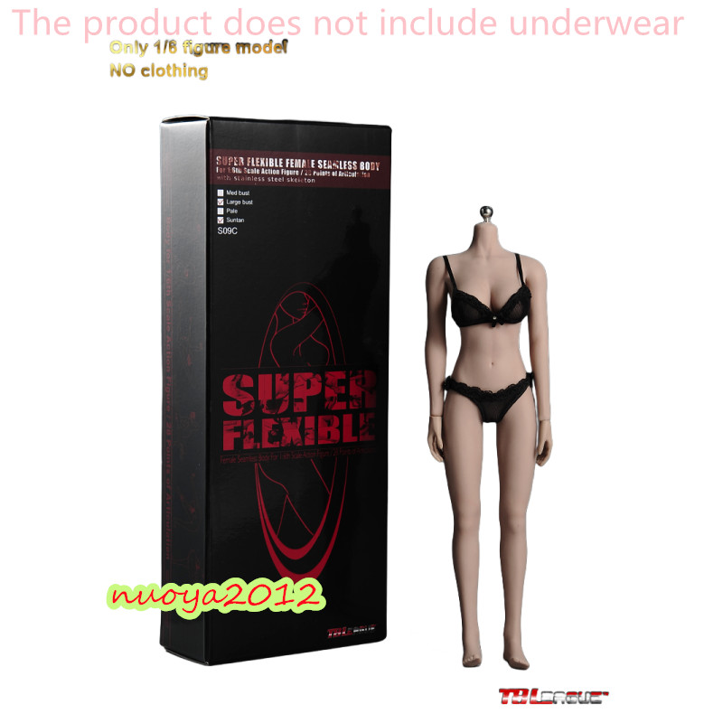 TBLeague 1:6 Large Bust 12″ Suntan Female Action Figure Body Steel Skeleton Toys