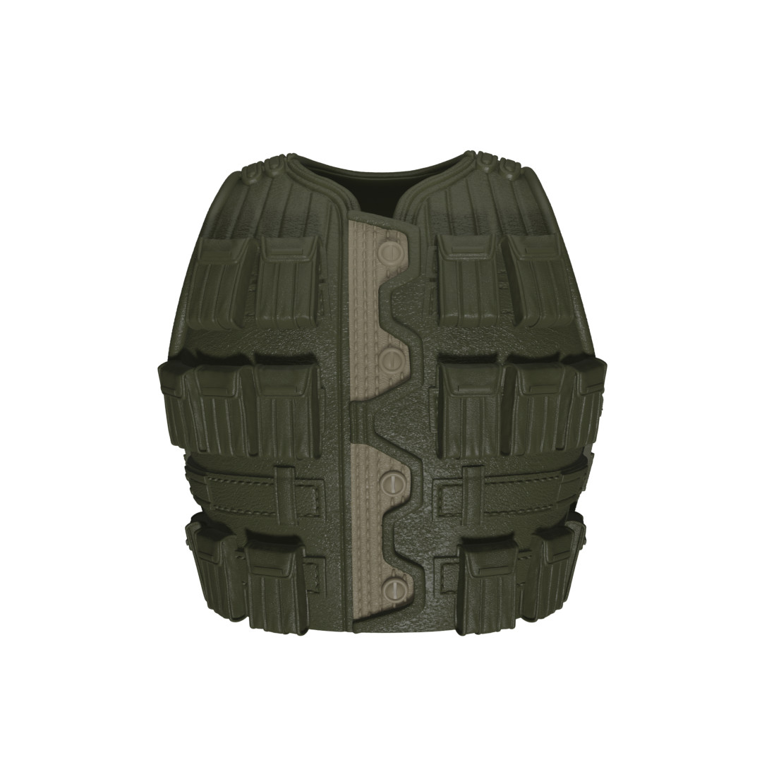 1/12 Scale Action Figure Chest Armor: Road Kill (G.I. Joe)