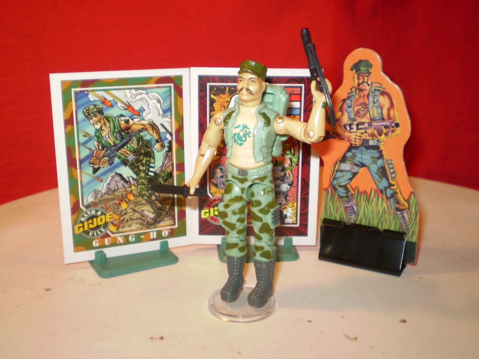1983 GI JOE GUNG-HO MARINE 100% Complete + & RARE CARDS HASBRO ARAH cobra cobra
