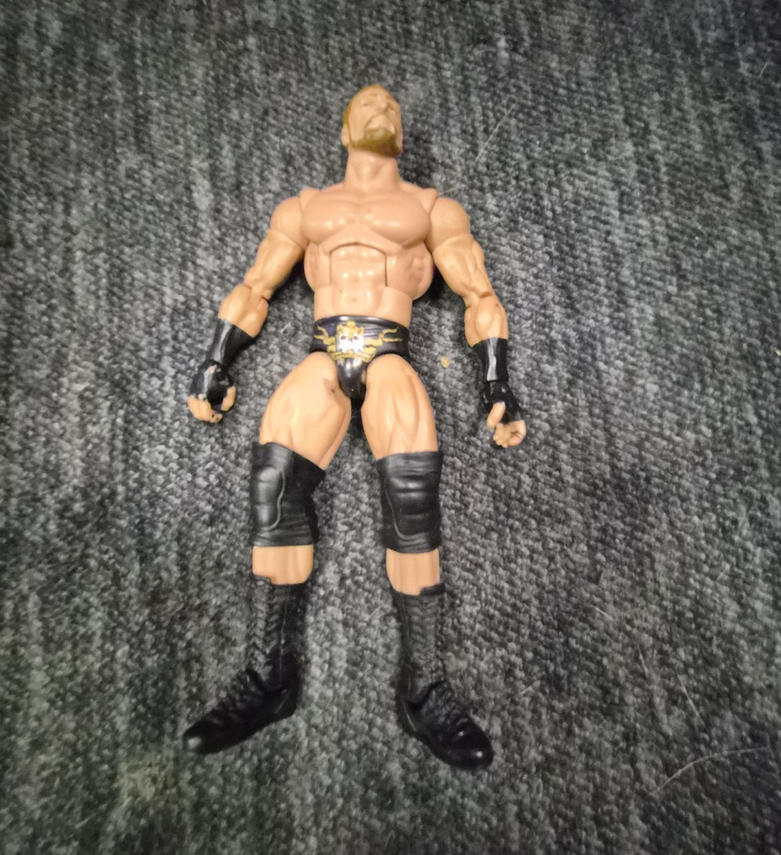 👑 Mattel WWE Triple H Action Figure Black Gold Trunks Iron Cross HHH 👑