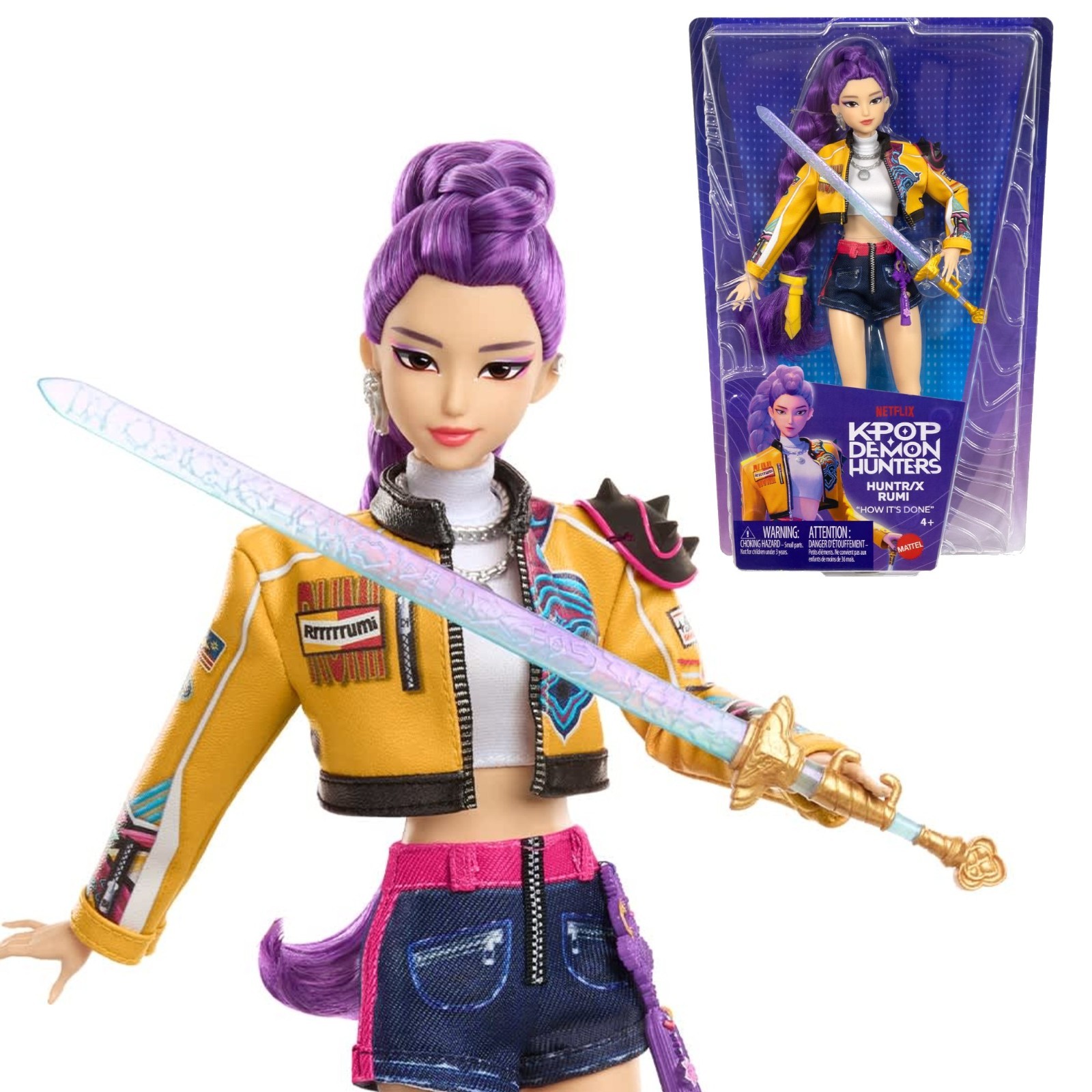 KPop Demon Hunters HUNTR/X – Rumi Fashion Doll Posable – OFFICIAL – NEW IN HAND