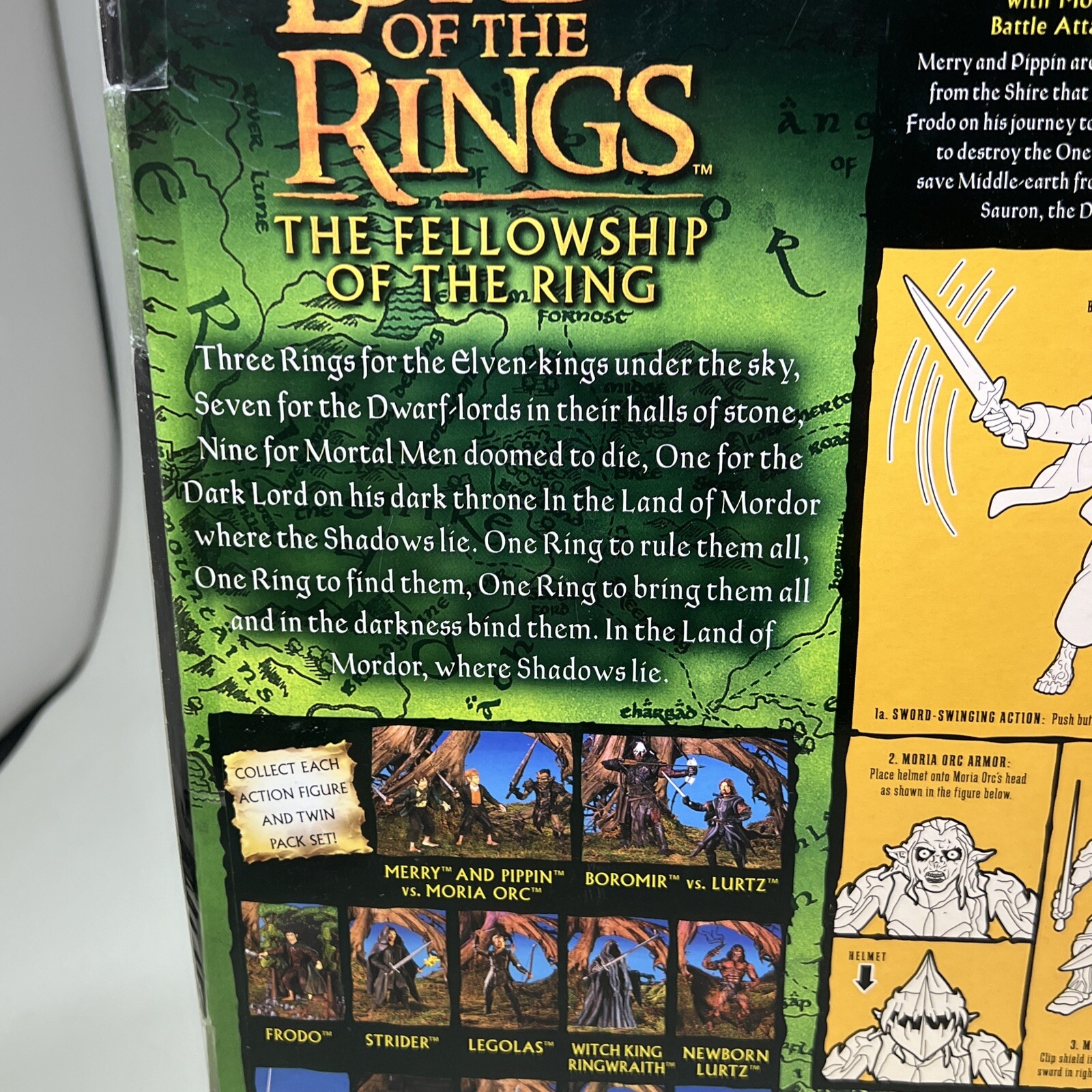 The Lord Of The Rings Merry And Pippin vs Moria Orc Action Figures ToyBiz