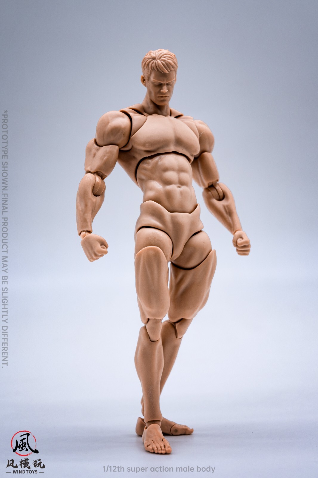 Wind Toys 1/12 Super Flexible Soldier Figure 6inch Male Yellow Joint Body & Head